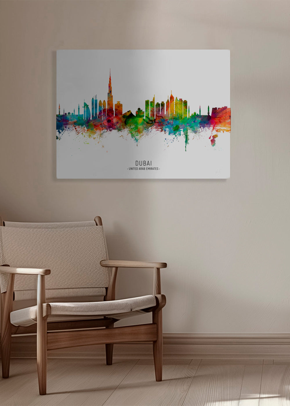 Dubai Skyline multicolor