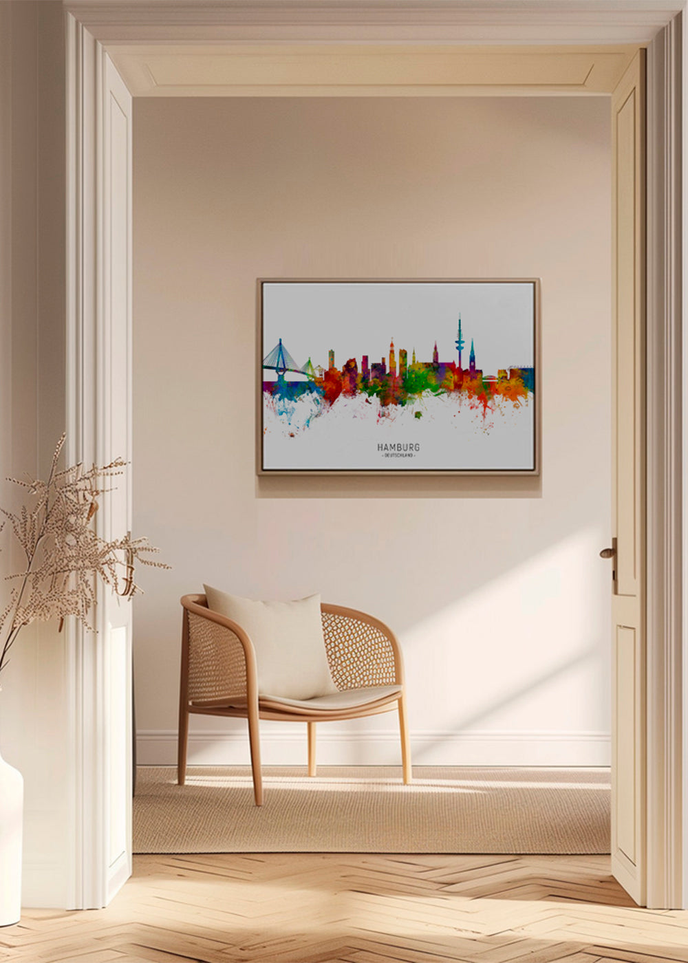 Hamburg Skyline multicolor