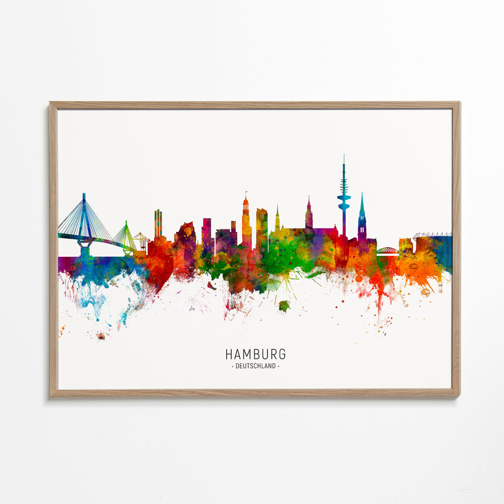 Hamburg Skyline multicolor