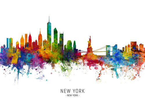 Quadro de viagem: New York em aguarela