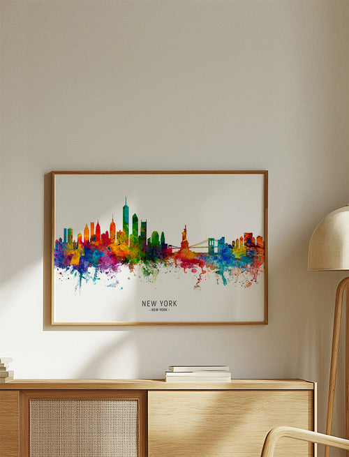 Quadro de viagem: New York em aguarela