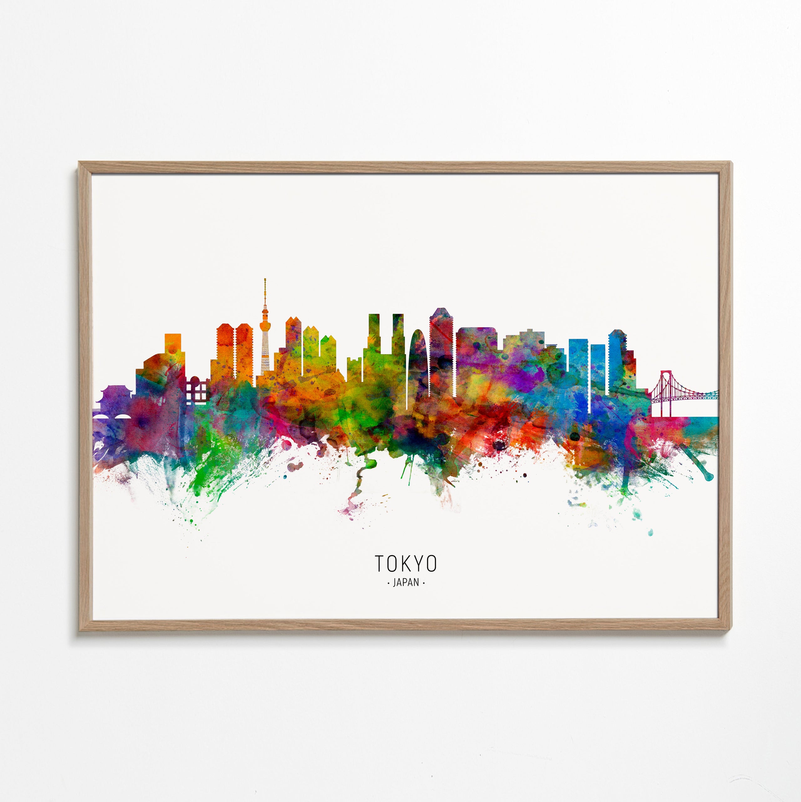 Tokyo Skyline multicolor