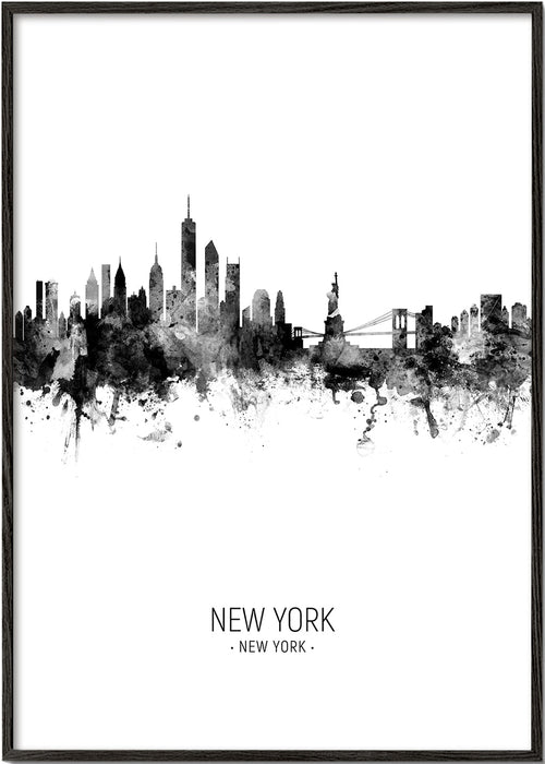 Arte para cidades: Skyline de Nova Iorque em tinta