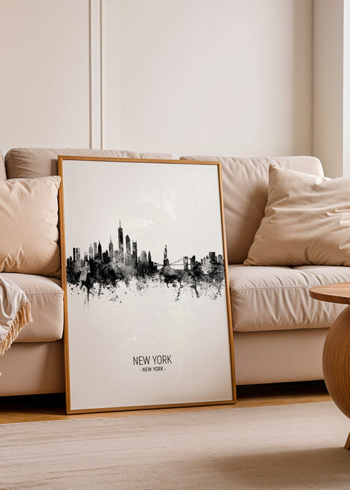 Arte para cidades: Skyline de Nova Iorque em tinta