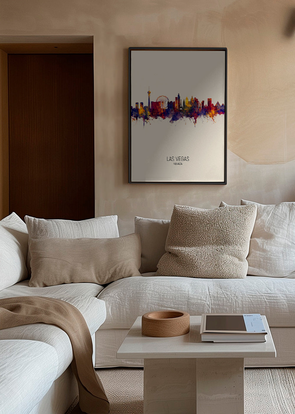 Las Vegas Skyline en beige