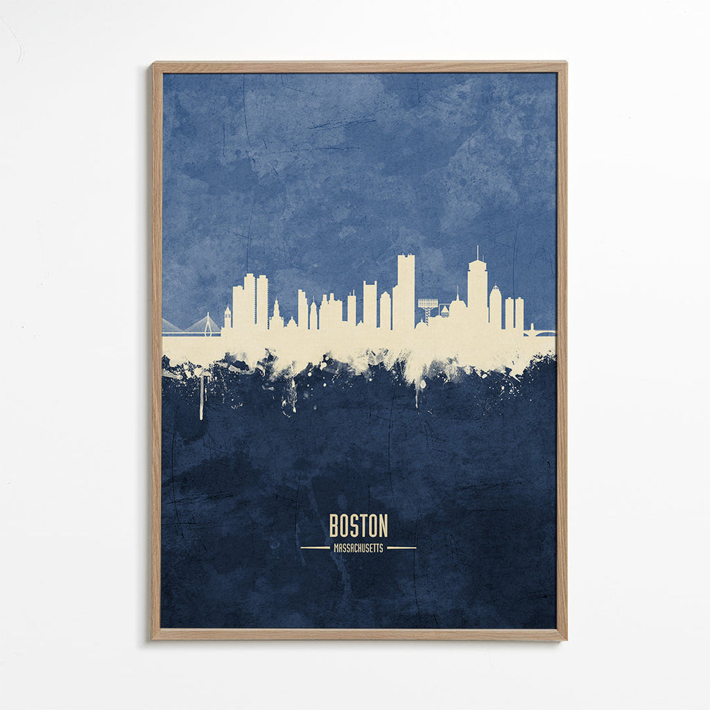 Boston Skyline Azul