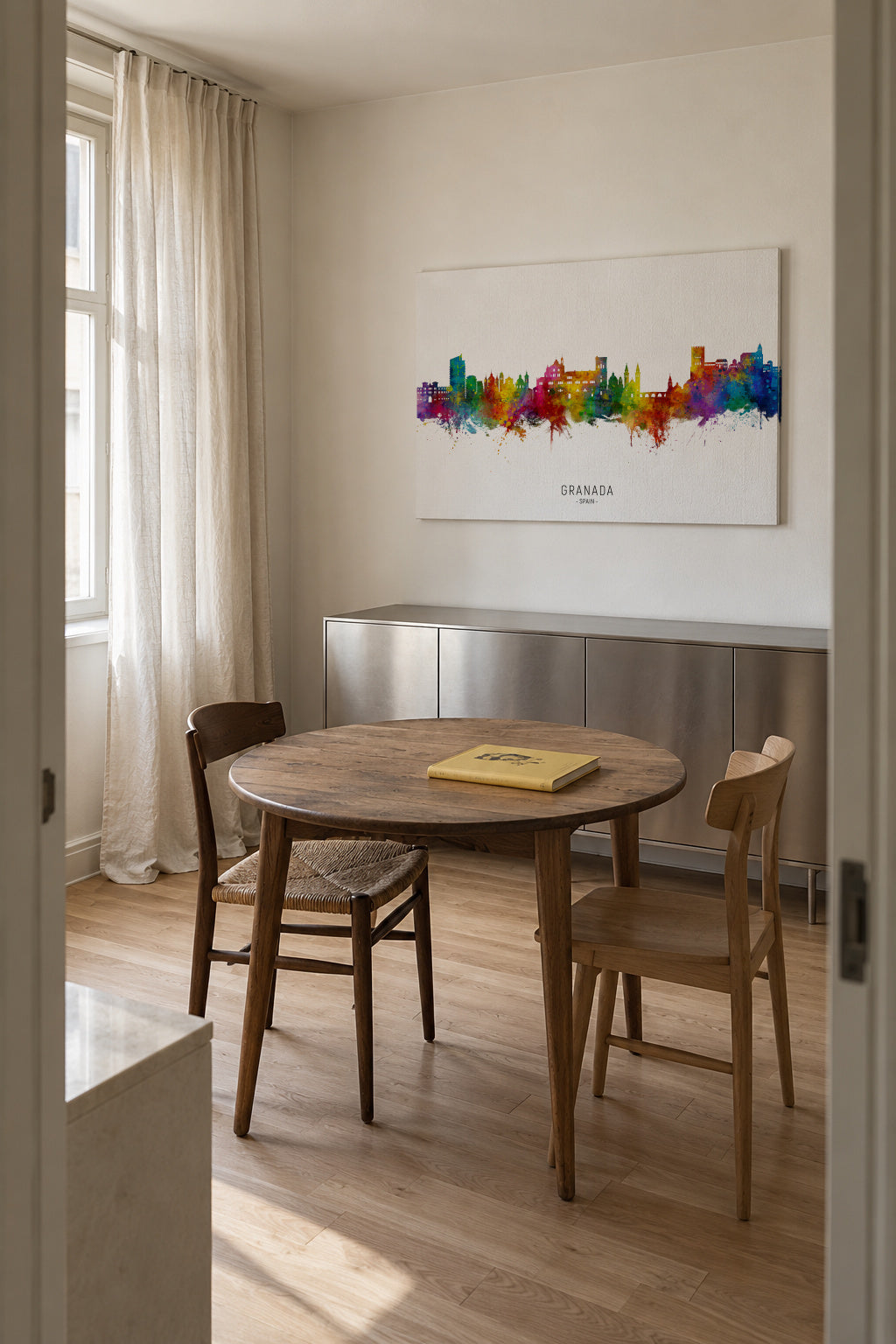 Granada Skyline - Unframed canvas in an interior