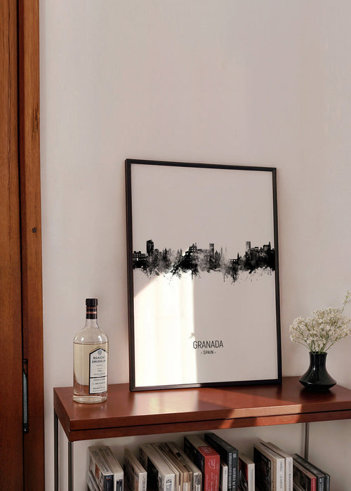 Arte para cozinha Granada skyline em tinta