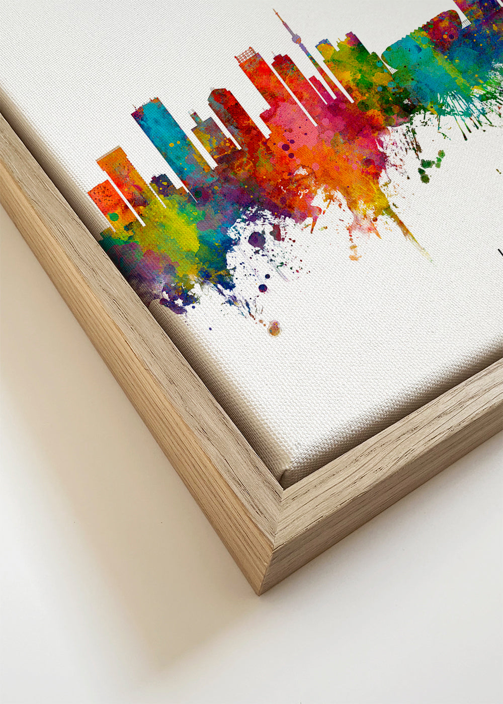 Arte para cidades Johannesburg skyline aquarela