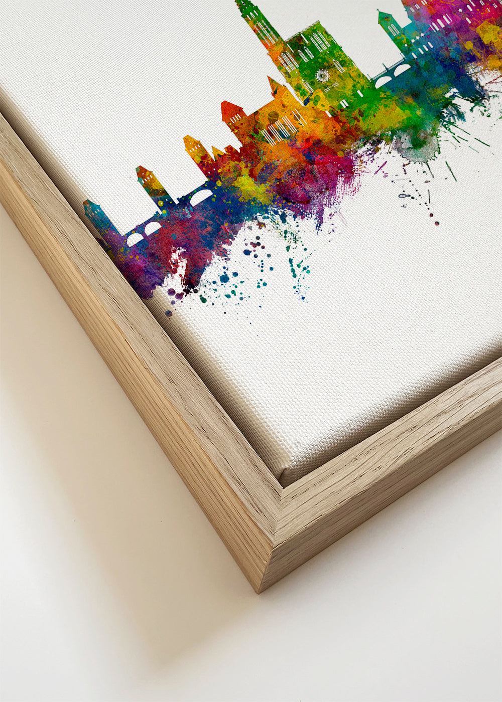 Quadro de cidades Strasbourg skyline multicolor