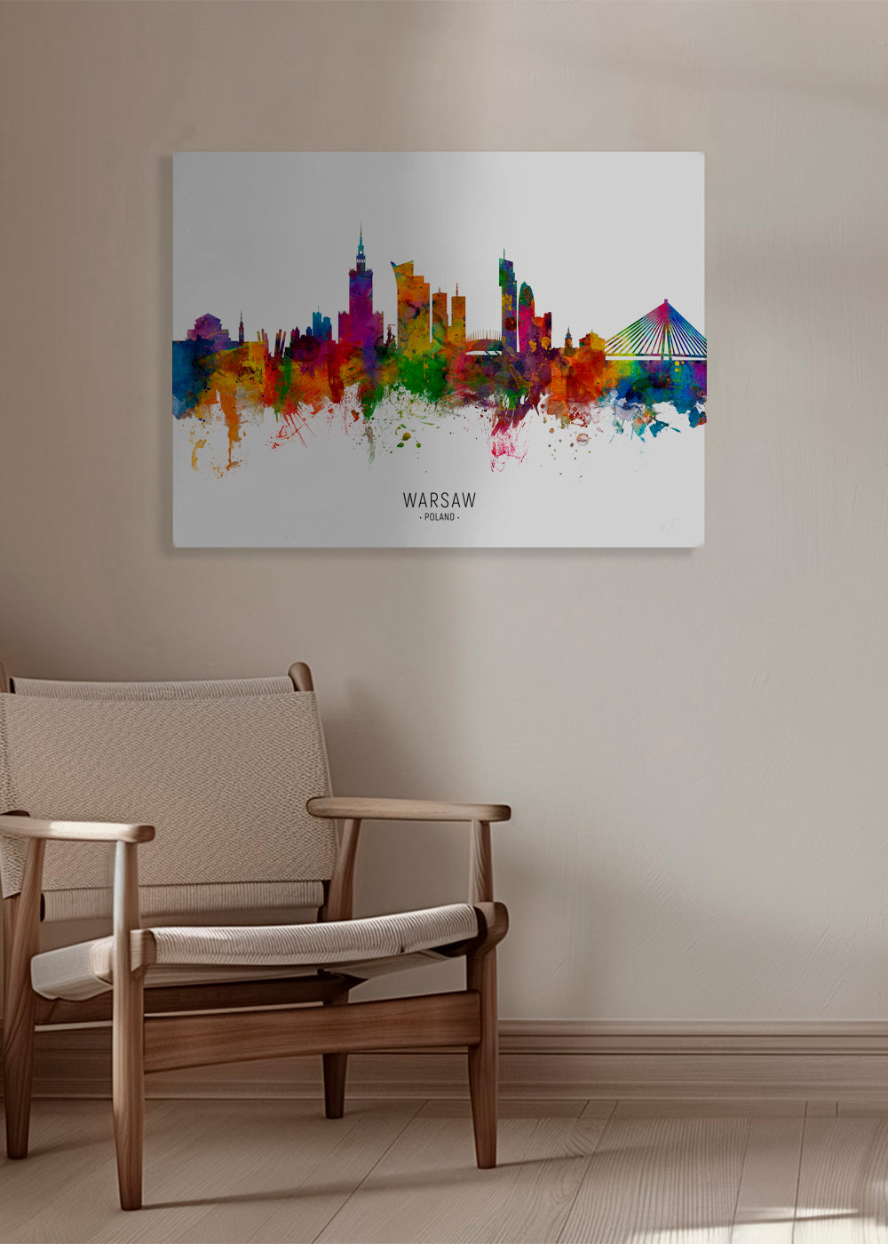 Warsaw Skyline multicolor