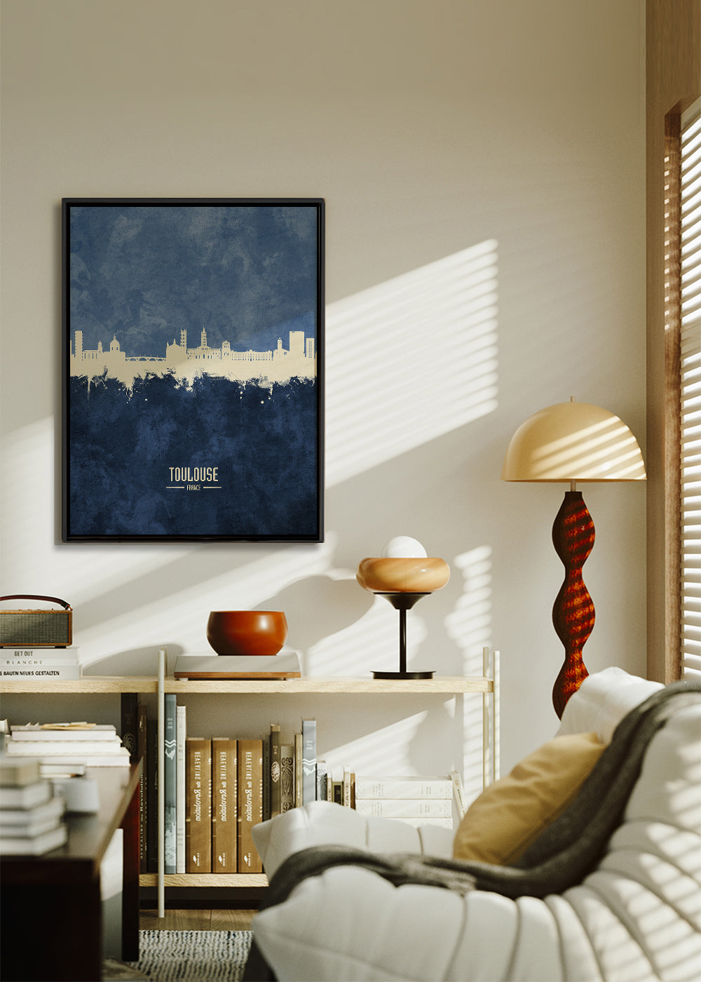 Toulouse Skyline azul