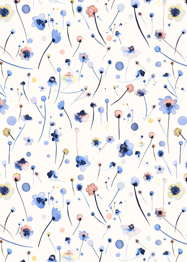 Blue Soft Flowers
