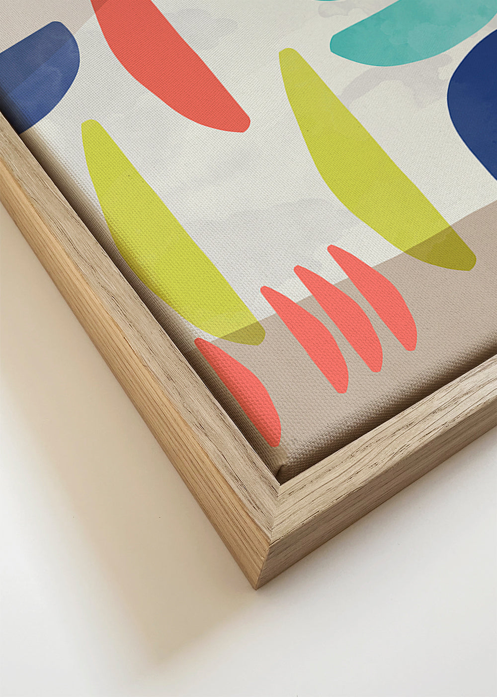 Arte abstrata com formas orgânicas