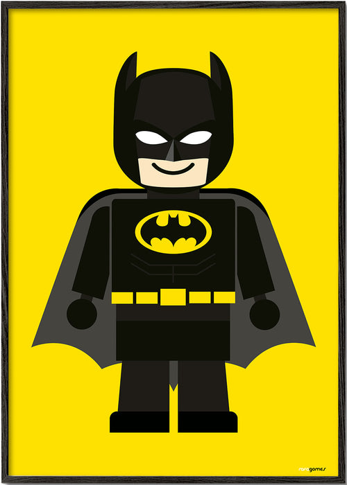 Lâmina infantil Batman brinquedo com fundo amarelo