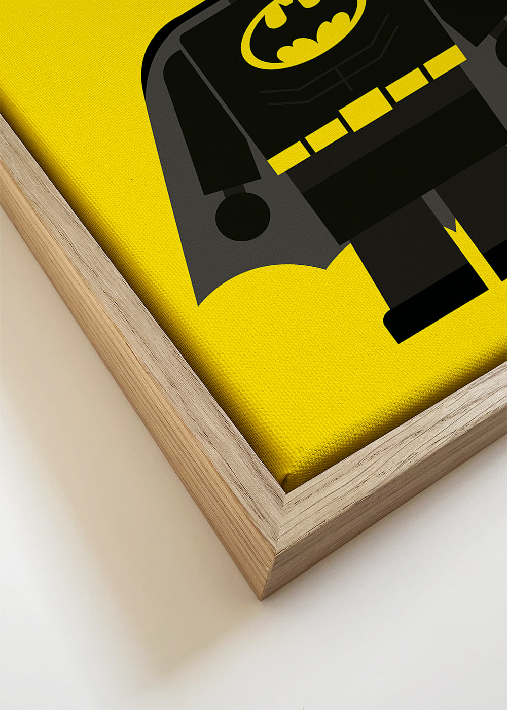 Lâmina infantil Batman brinquedo com fundo amarelo