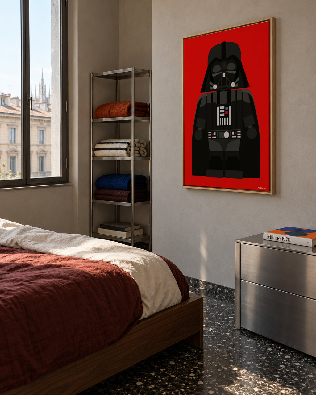 Toy Darth Vader - Framed canvas in an interior