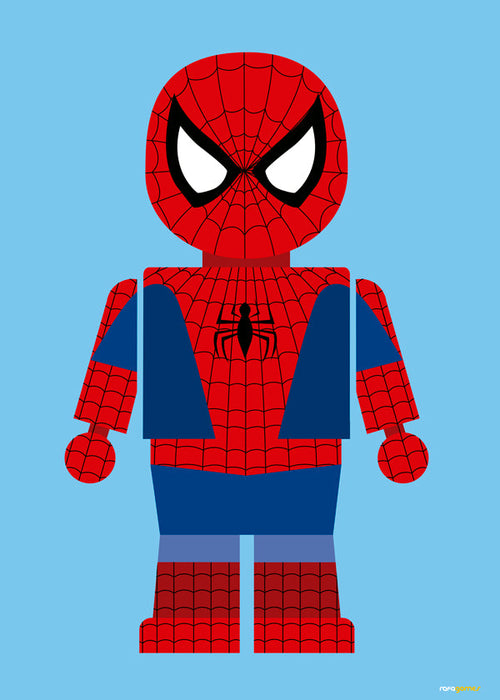 Lâmina infantil de super-herói em estilo brinquedo