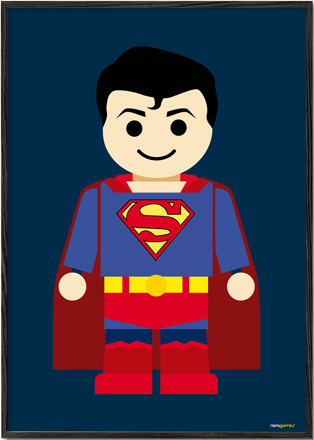 Ilustração super-herói brinquedo