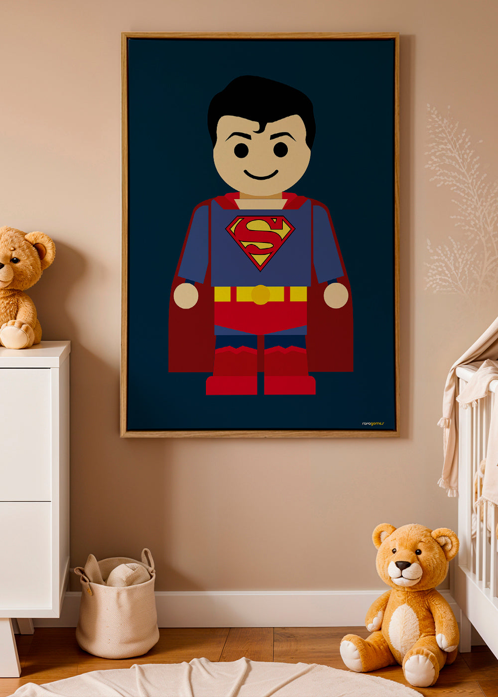 Ilustração super-herói brinquedo