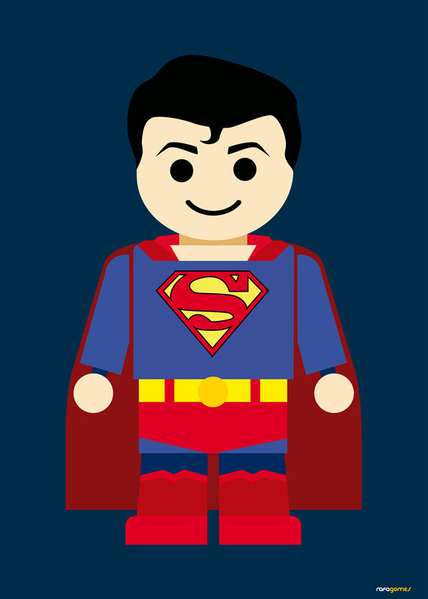 Ilustração super-herói brinquedo