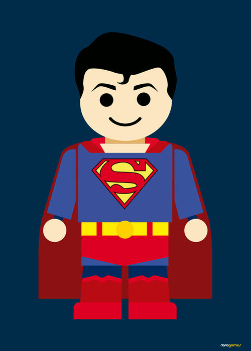 Ilustração super-herói brinquedo