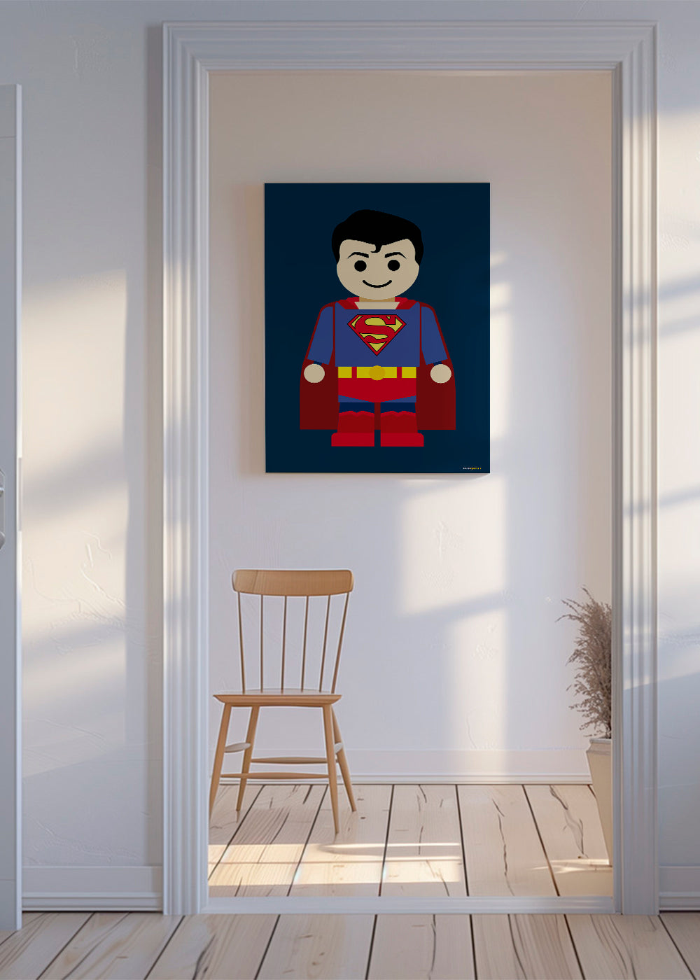 Ilustração super-herói brinquedo
