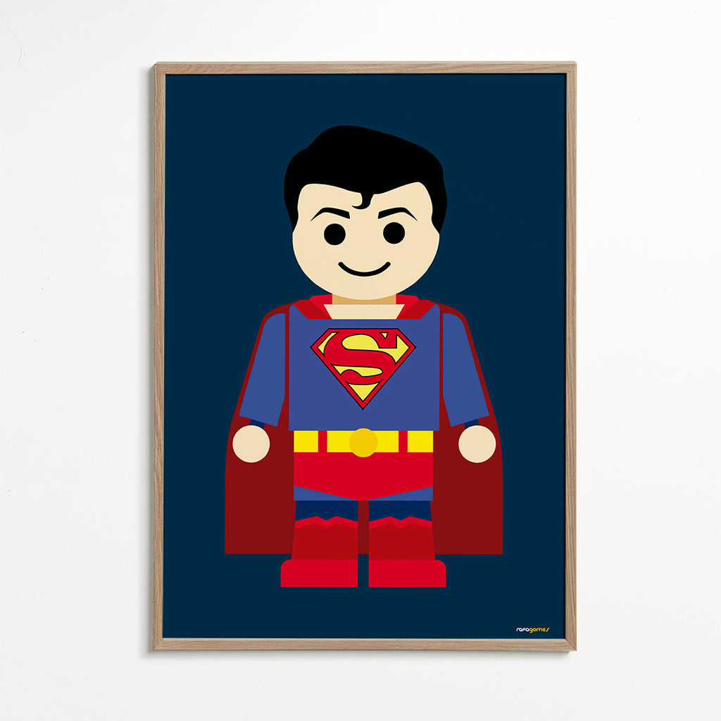 Ilustração super-herói brinquedo