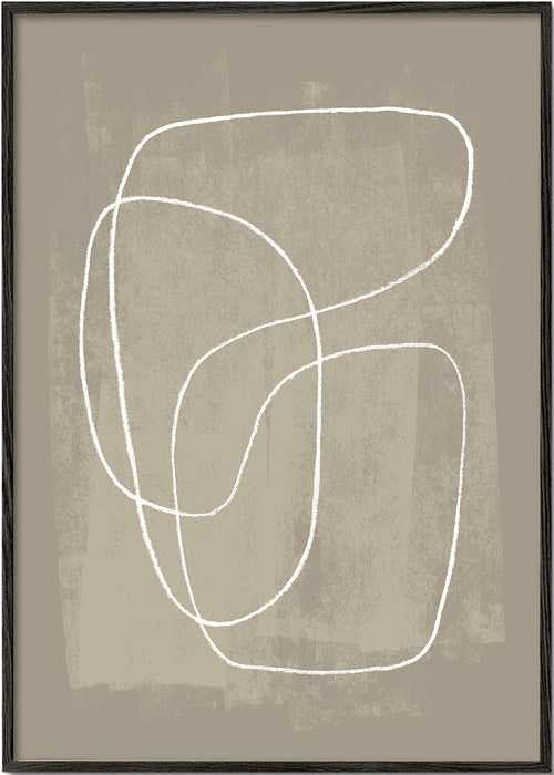 Design minimal linhas orgânicas bege