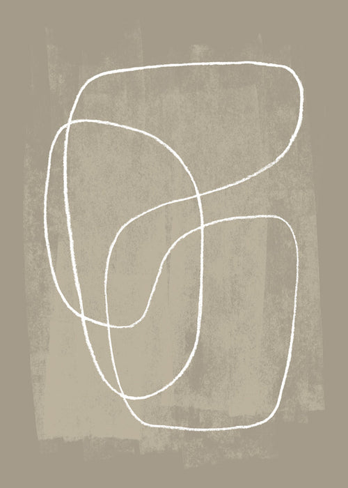Design minimal linhas orgânicas bege