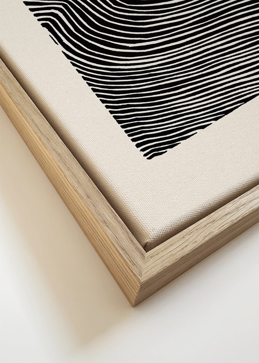 Arte preto e branco com linhas orgânicas