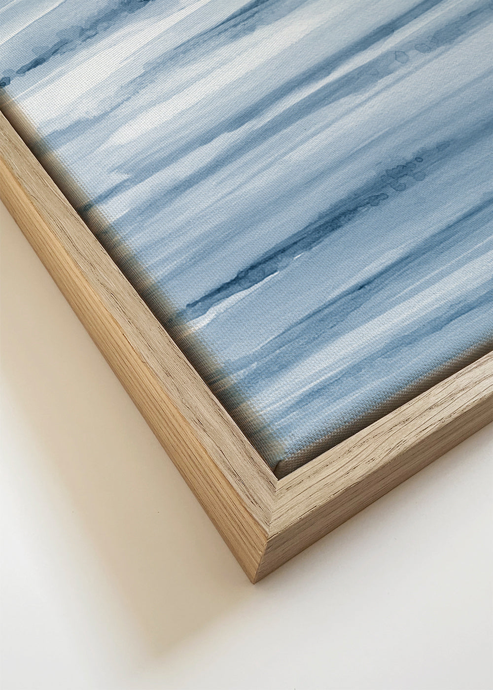 Quadro paisagem aquarela azul índigo