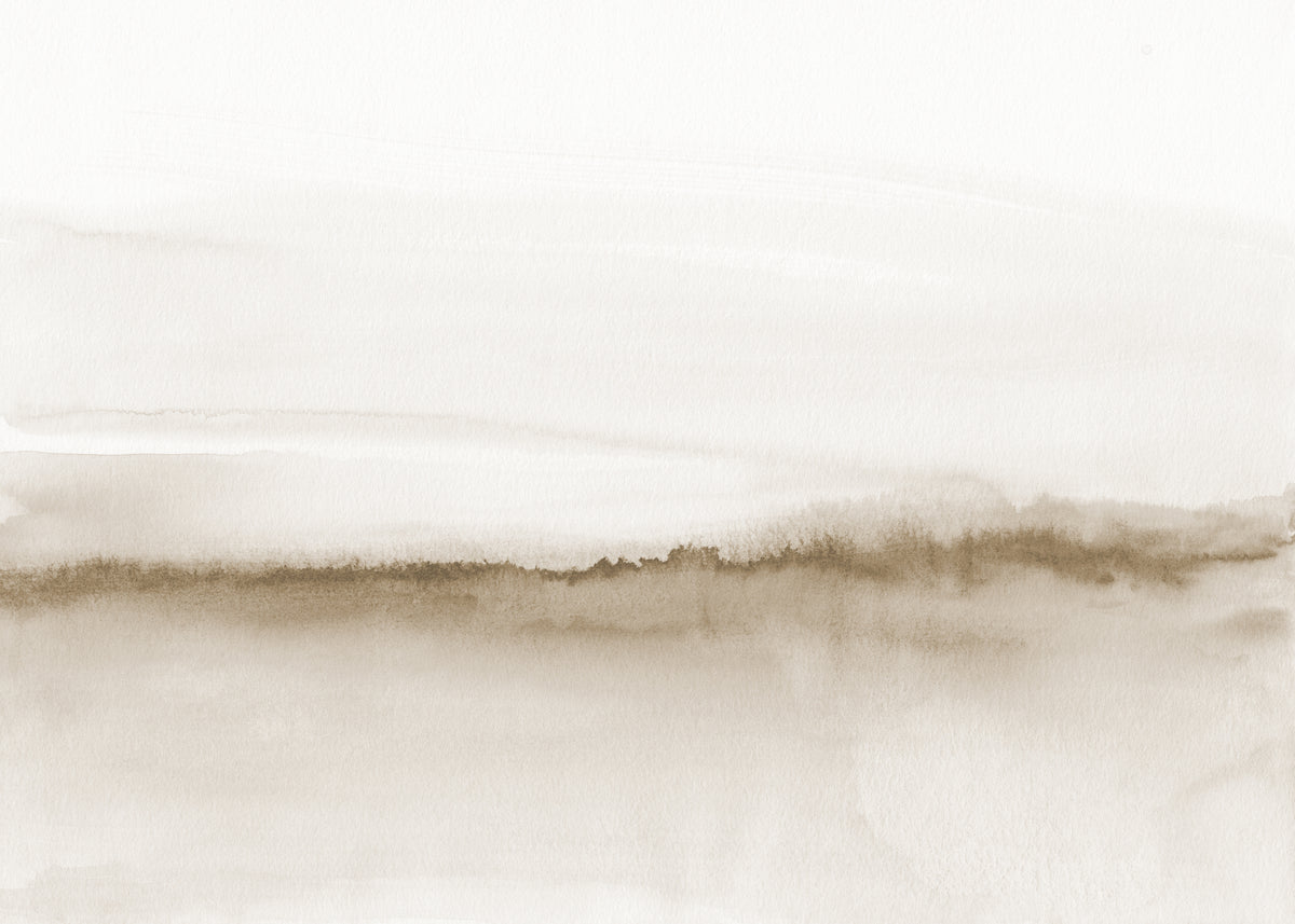 Watercolor landscape N 47 Beige tones - Unframed art print