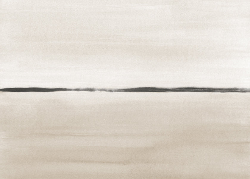 Horizonte minimalista em tons bege