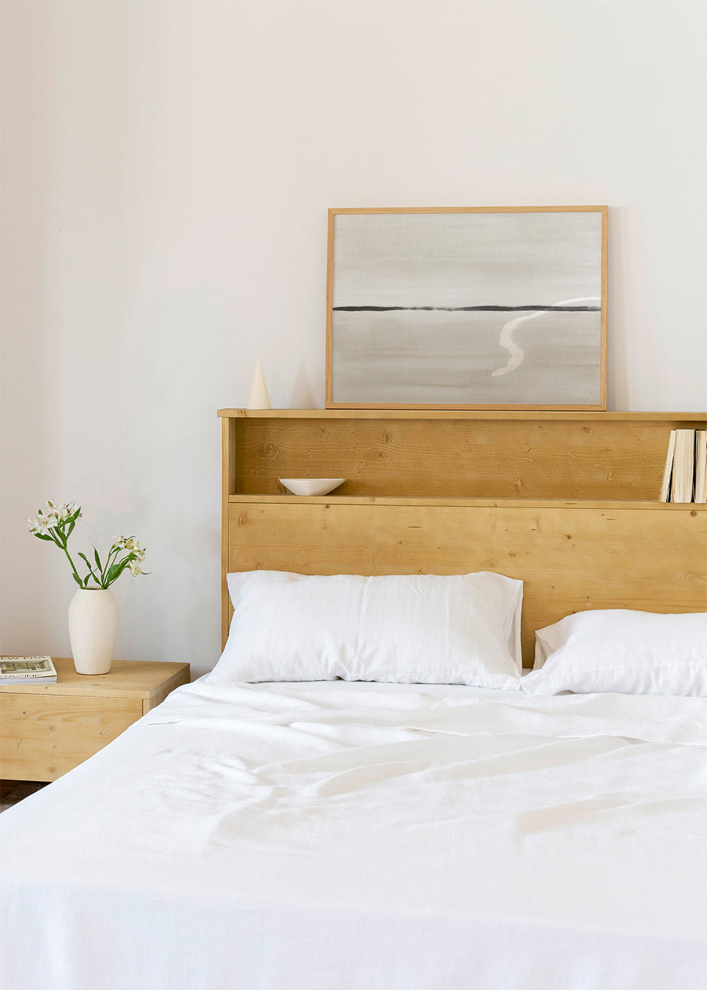 Horizonte minimalista em tons bege