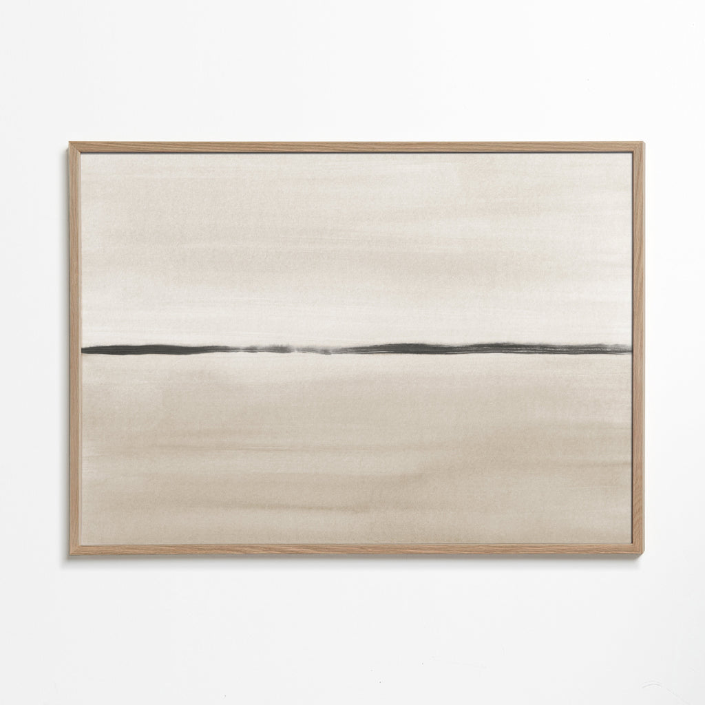 Horizonte minimalista em tons bege