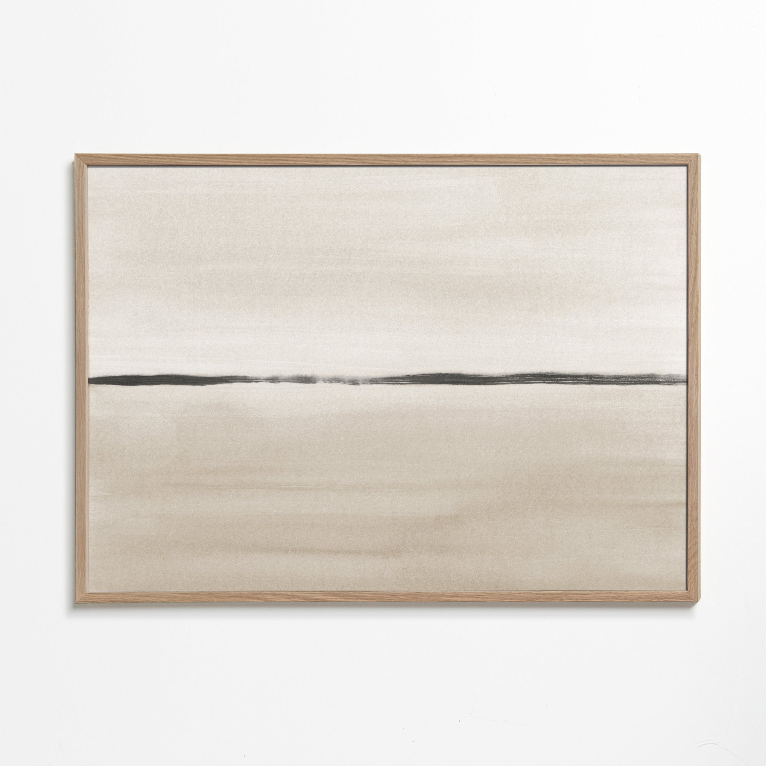 Horizonte minimalista em tons bege