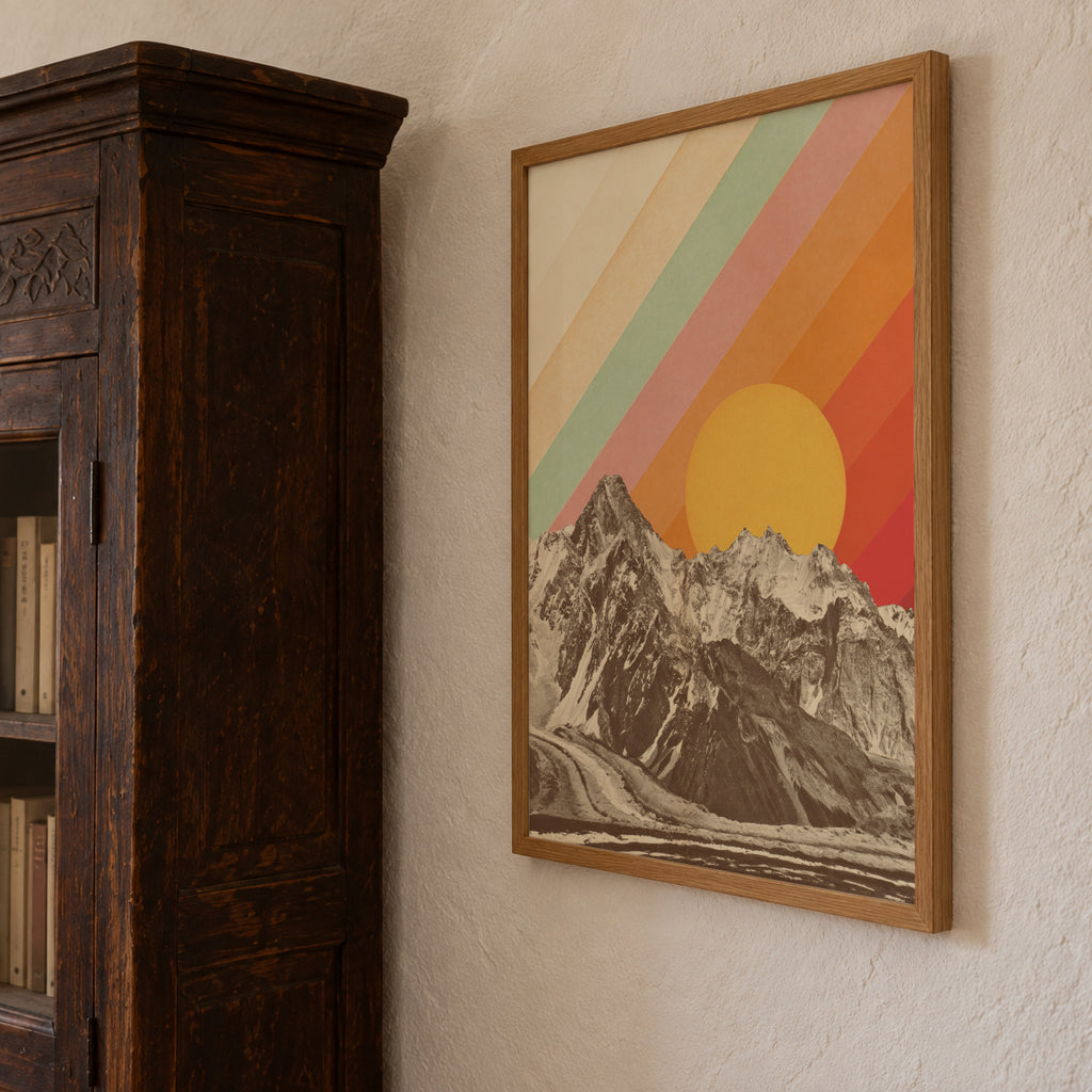 Mountainscape 1 - Framed poster detail