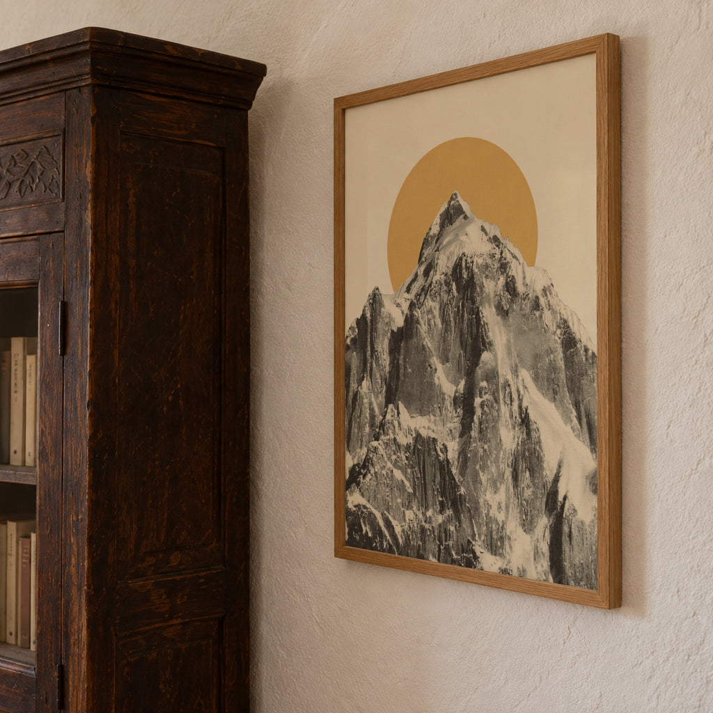 Mountainscape 5 - Framed poster detail