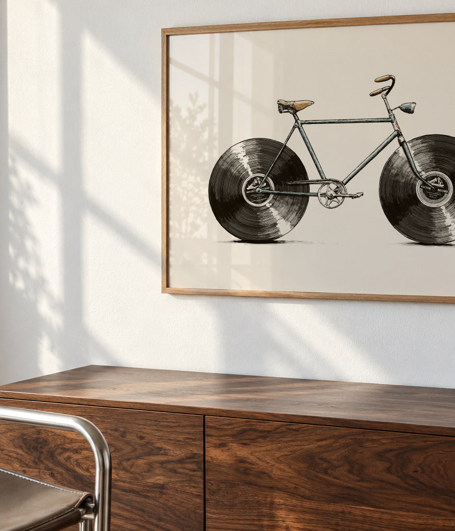 Velophone - Framed poster detail