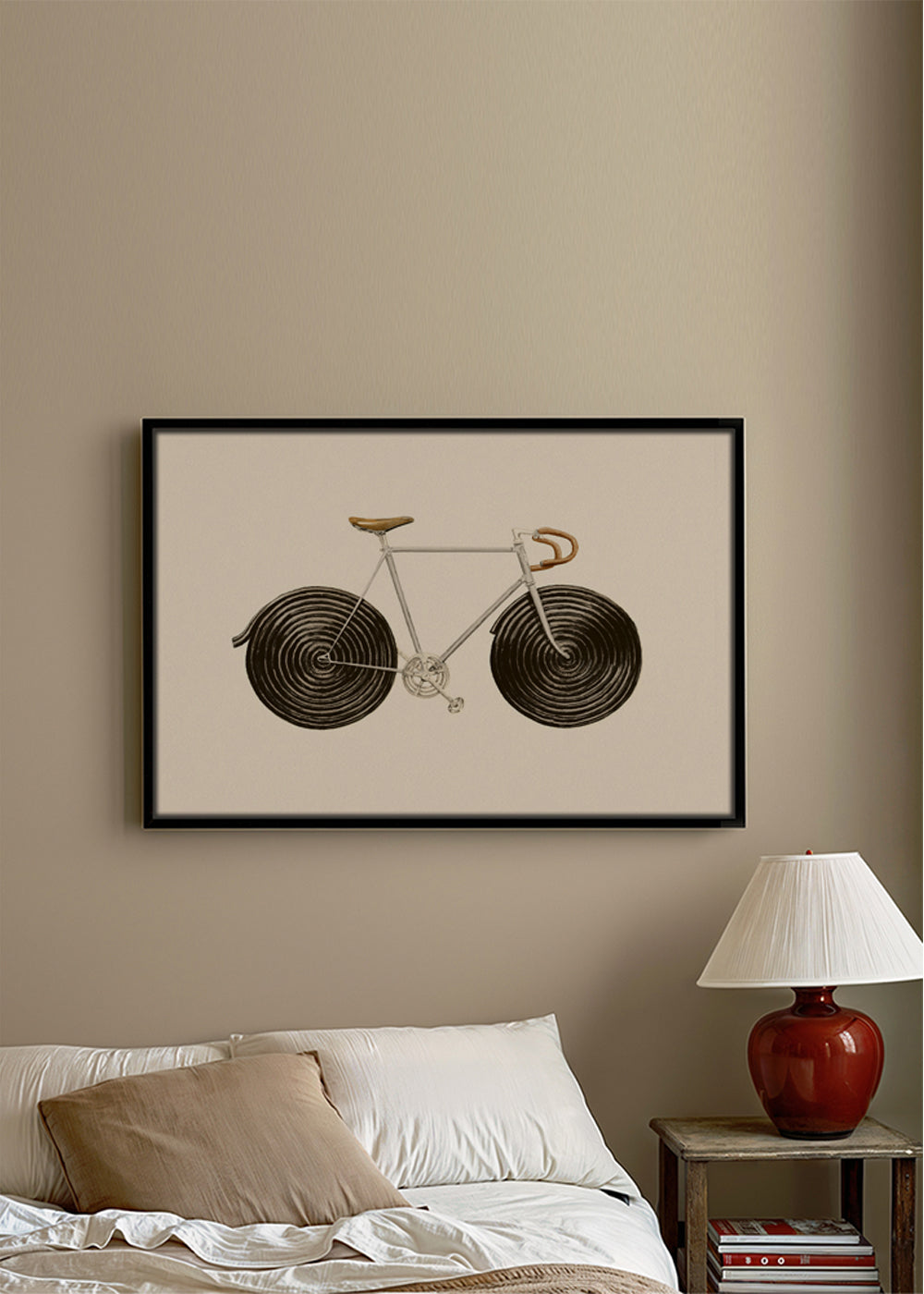 Ilustração bicicleta de regaliz