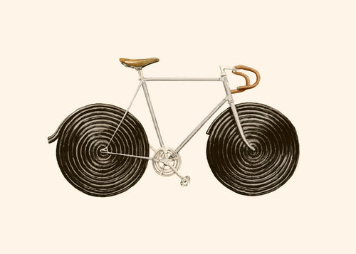 Ilustração bicicleta de regaliz