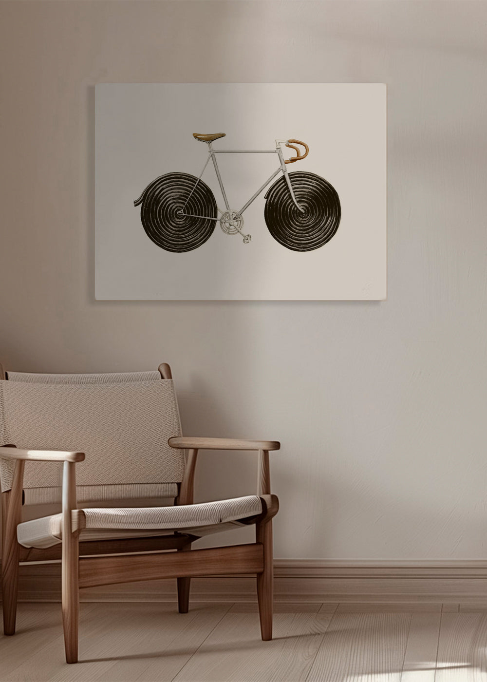 Ilustração bicicleta de regaliz