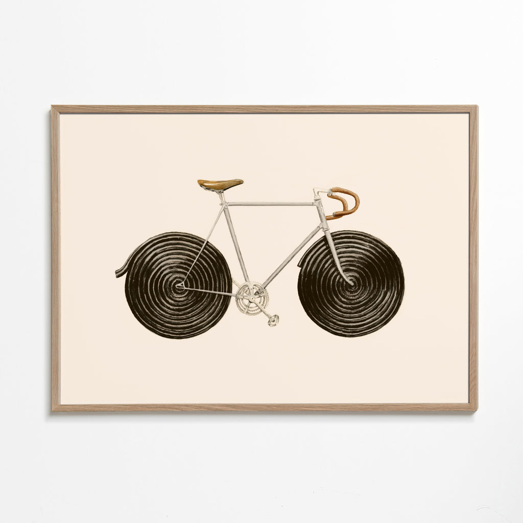 Ilustração bicicleta de regaliz