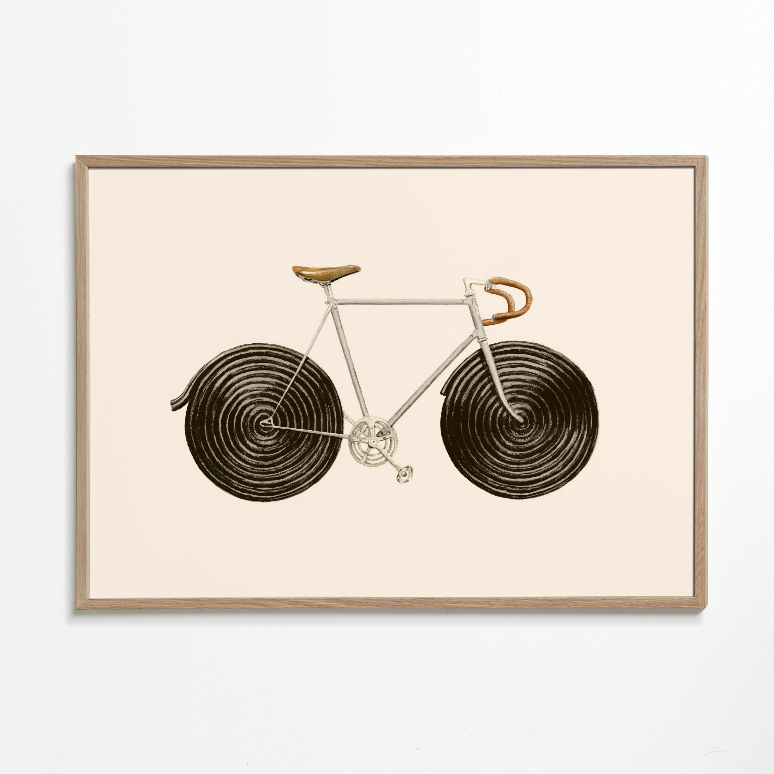 Ilustração bicicleta de regaliz