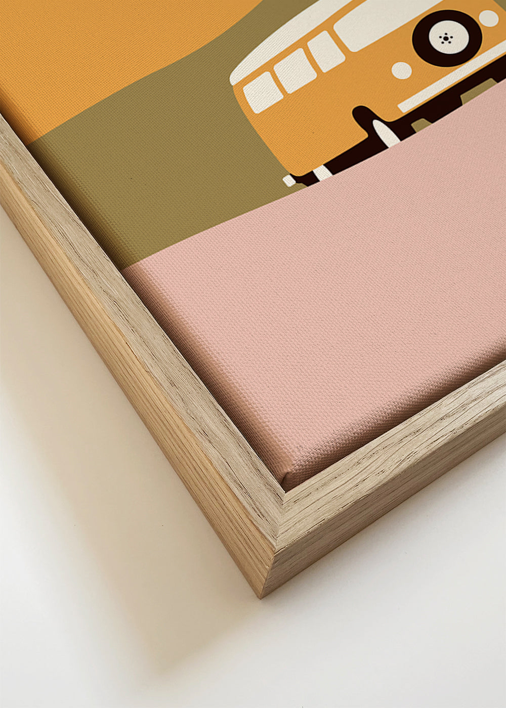 Quadro minimalista com van e sol