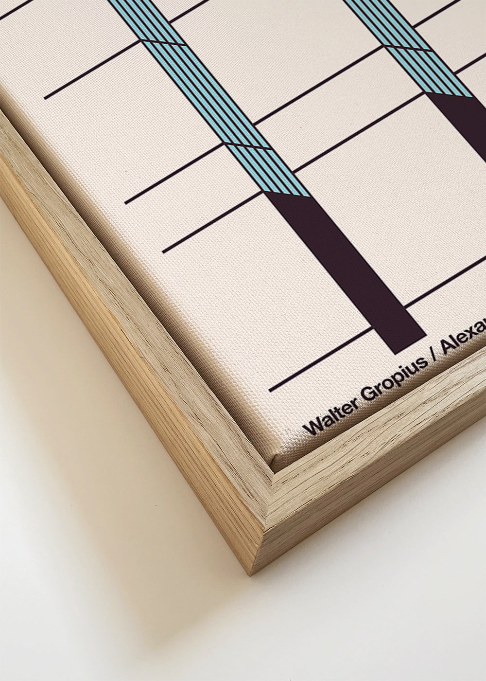 Poster geométrico Bauhaus Archiv fachada