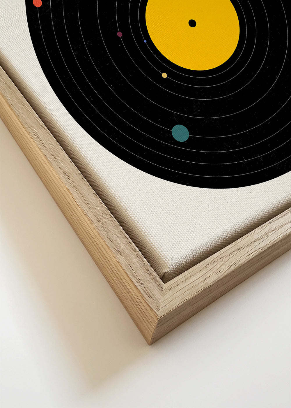 Impressão vintage com vinil gráfico