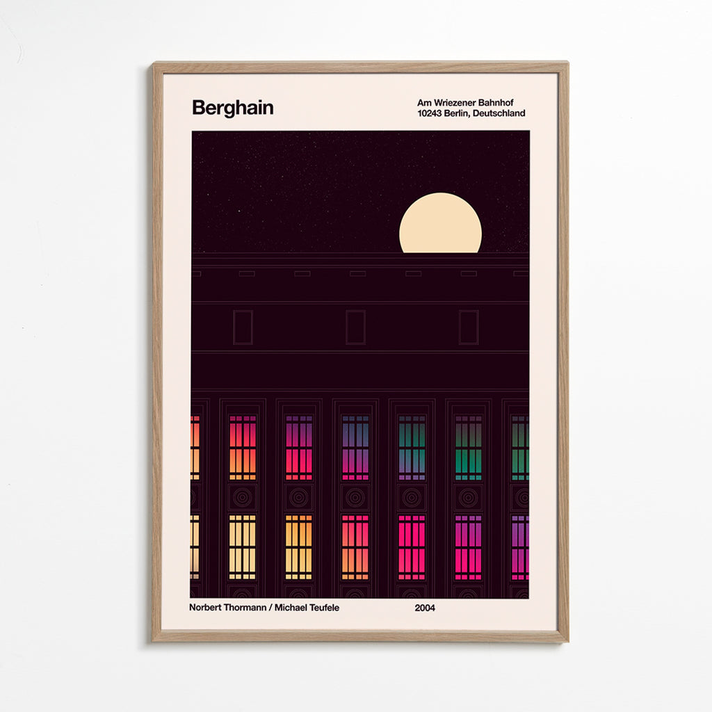 Poster cidade fachada iluminada