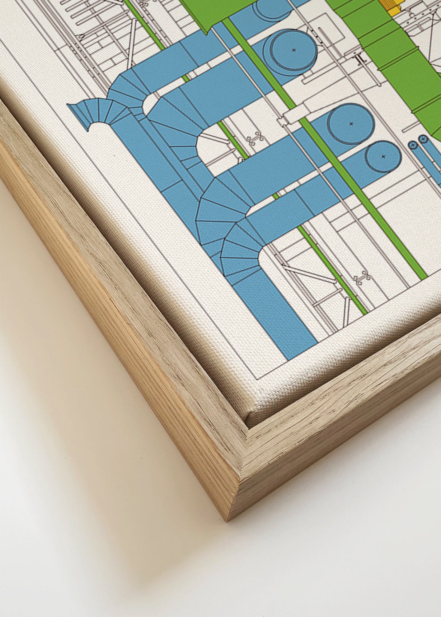Arte de cidade Centre Pompidou, diagrama arquitetônico